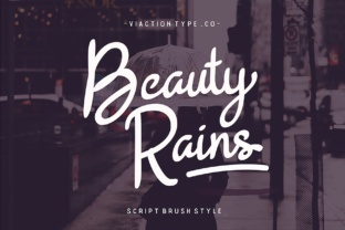 Beauty Rains: A Handwritten Typeface for Campaign Visuals
