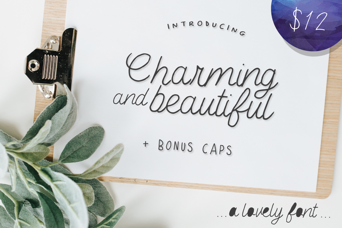 Charming Beautiful: The Perfect Script Font for Handmade Products