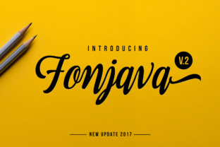 Fonjava: A Painterly Script Typeface for Editorial Design