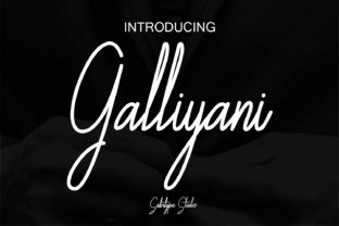 Galliyani: A Stylish Handwritten Typeface for Authentic Branding