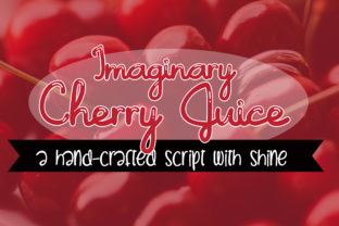 Imaginary Cherry Juice: A Hand-Created Script for Editorial Design