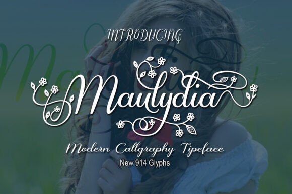 Maulydia: A Playful Script Typeface for Modern Web Design