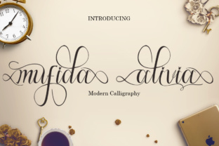 Mufida Aivia: The Elegant Script Font for Handmade Products