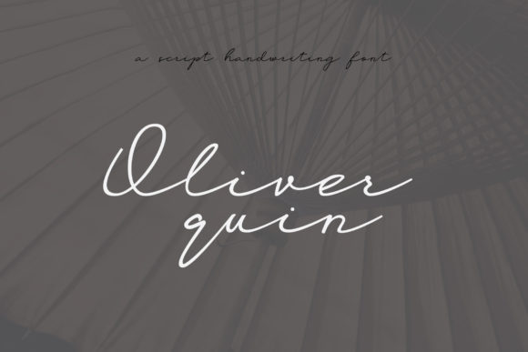 Oliver Quin: The Handwritten Typeface That Elevates Editorial Design