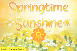 Springtime Sunshine: The Perfect Handwritten Font for Crafters